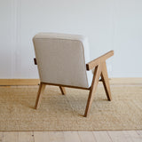 Oak upholstered chair Kargan. 