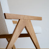 Oak upholstered chair Kargan. 