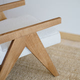 Oak upholstered chair Kargan. 