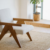 Oak upholstered chair Kargan. 
