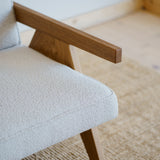 Oak upholstered chair Kargan. 