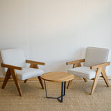 Oak upholstered chair Kargan. 