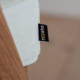 Dubová jedálenská stolička s čalúneným sedákom Wien.