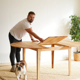 Folding oak dining table Kunst.