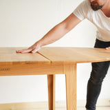 Folding oak dining table Kunst.