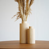 Brigit solid wood vase.